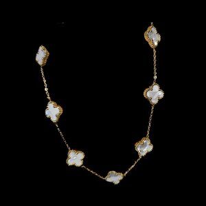 Hope, Faith, Love and Luck clover fashion necklace 16 inches